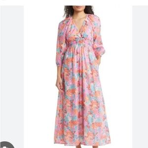 Banjanan Multicolor Floral Maxi Dress